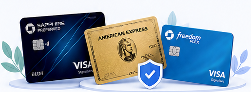 Chase Sapphire Preferred、American Express Gold 与 Chase Freedom Flex 信用卡